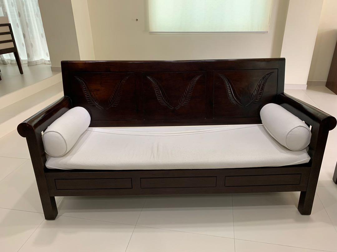 Teak sofa for shop sale