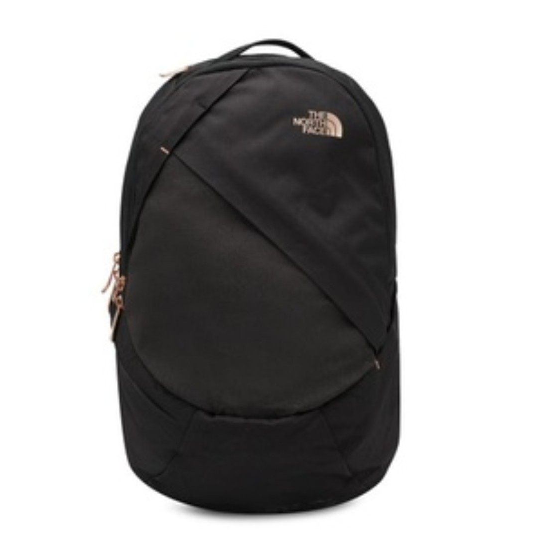 The North Face Isabella Daypack Backpack Black Heather Rose Gold
