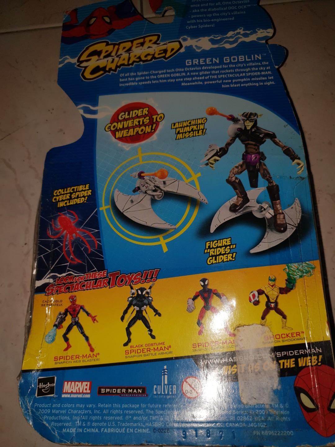 spectacular spiderman green goblin toy