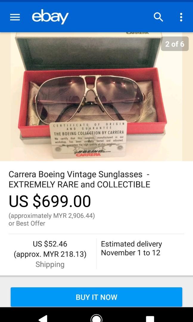 Vintage 1980's Carrera Boeing 5700 Large sunglasses, Men's Fashion, Watches  & Accessories, Sunglasses & Eyewear on Carousell