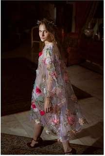 3D Fleur Organza Tunic Dress (jual rugi)