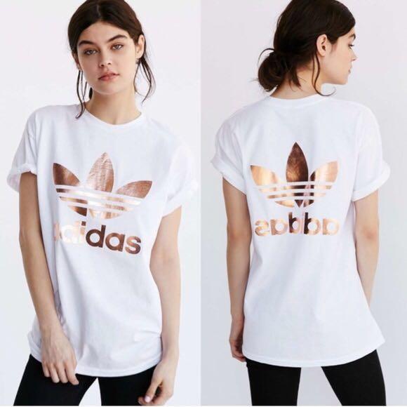 rose gold adidas outfit