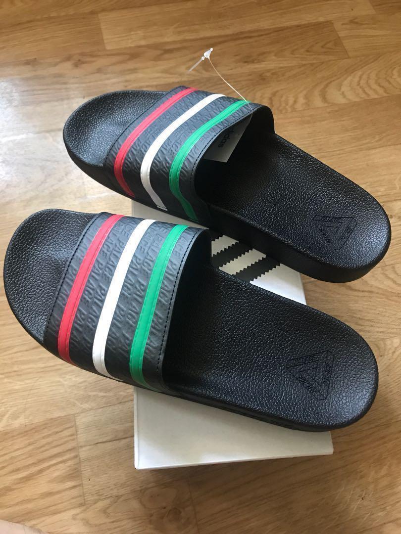 palace x adidas slides