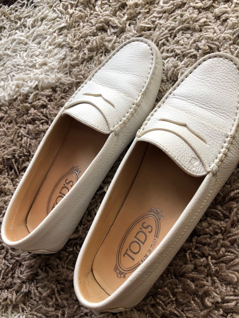 VINTAGE Tods Shoes Loafer Driving Shoes Tan Leather sz WOMENS 6 | eBay