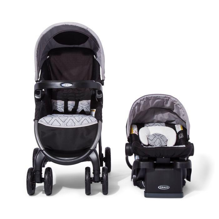 Graco fastaction fold click deals connect travel system asher