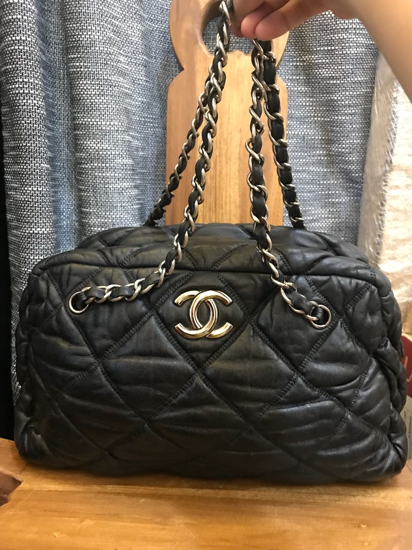 Authentic Second Hand Chanel Bubble Quilt Accordion Flap Bag  PSS56600007  THE FIFTH COLLECTION