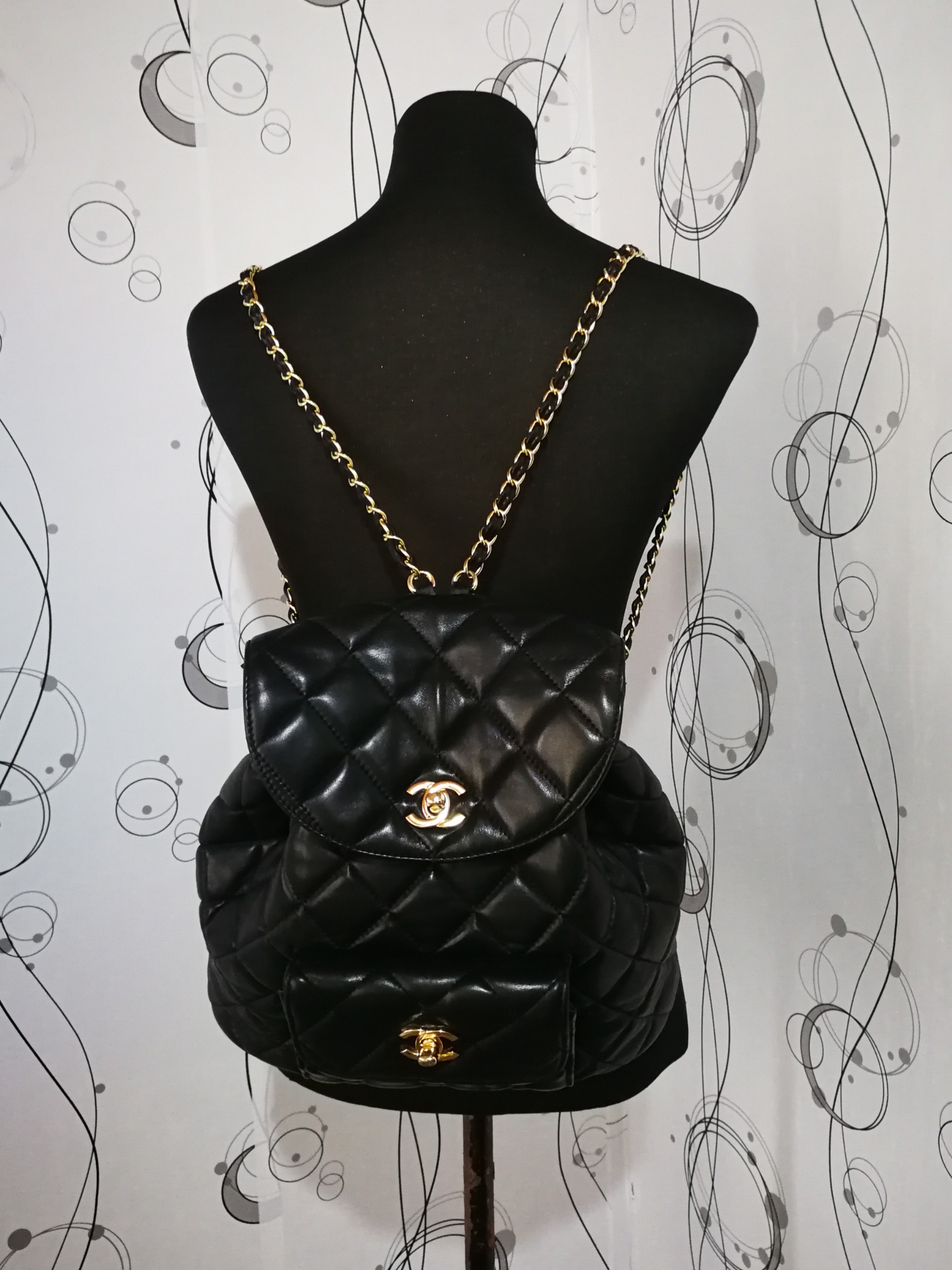 chanel lambskin backpack