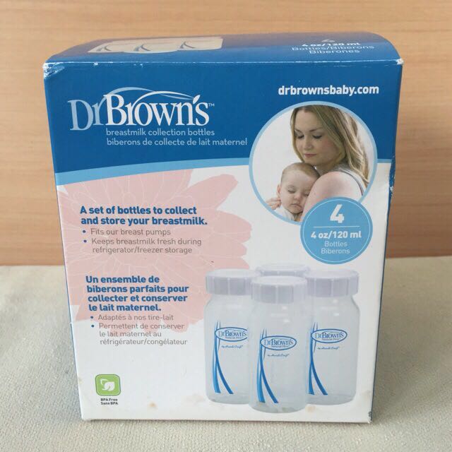 Dr Browns Botol 120ml Pack Isi 4pcs Asi Breastmilk Collection Bottles Bayi Anak Perawatan Makanan Anak Di Carousell