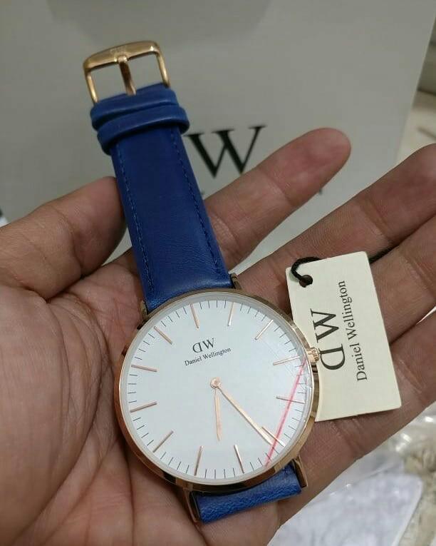 Dw Classic Somerset Leather Strap Fesyen Pria Jam Tangan di