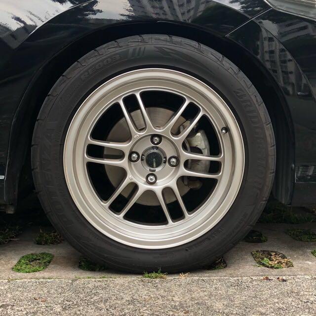 Enkei RPF1 reps 16” +35, Car Accessories, Tyres & Rims on Carousell