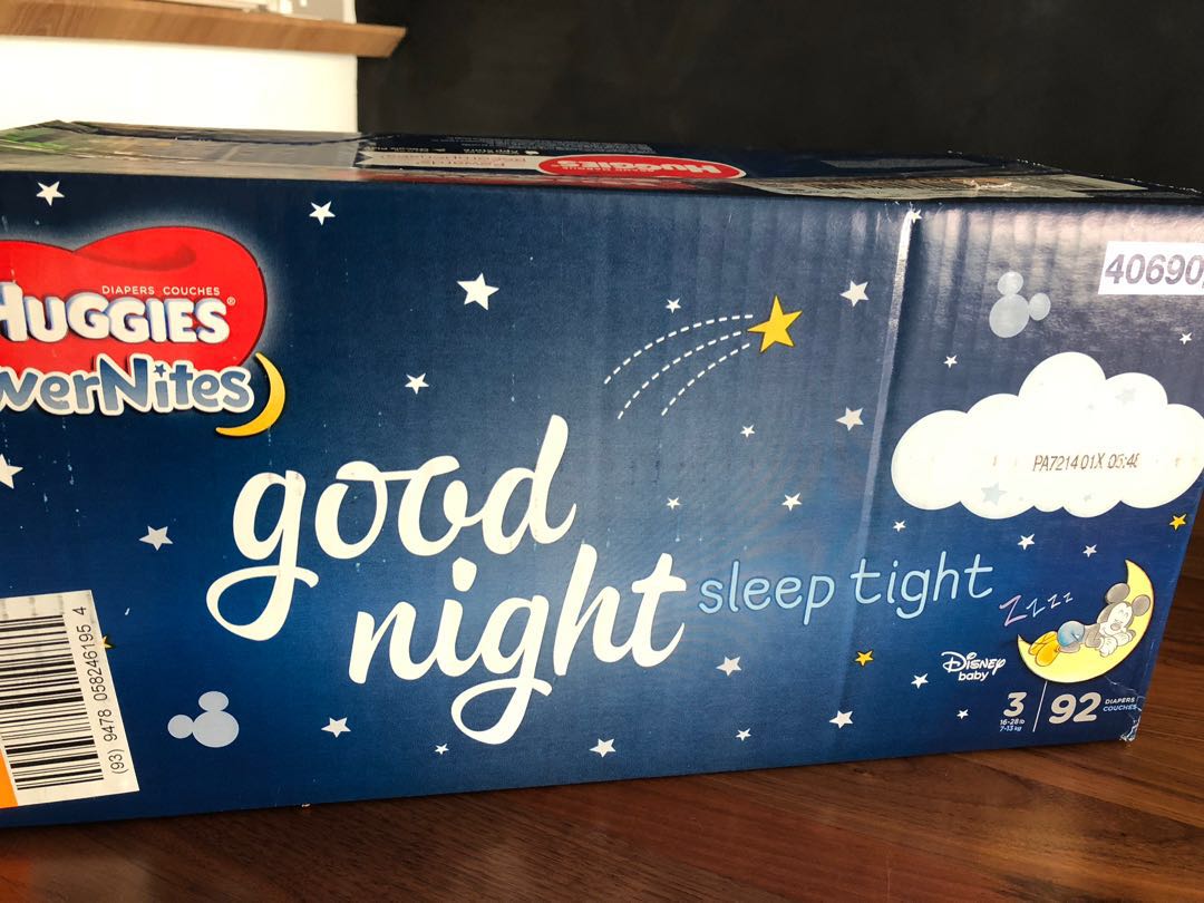 Huggies Overnites Diapers Size 3 Big Box Babies Kids Bathing