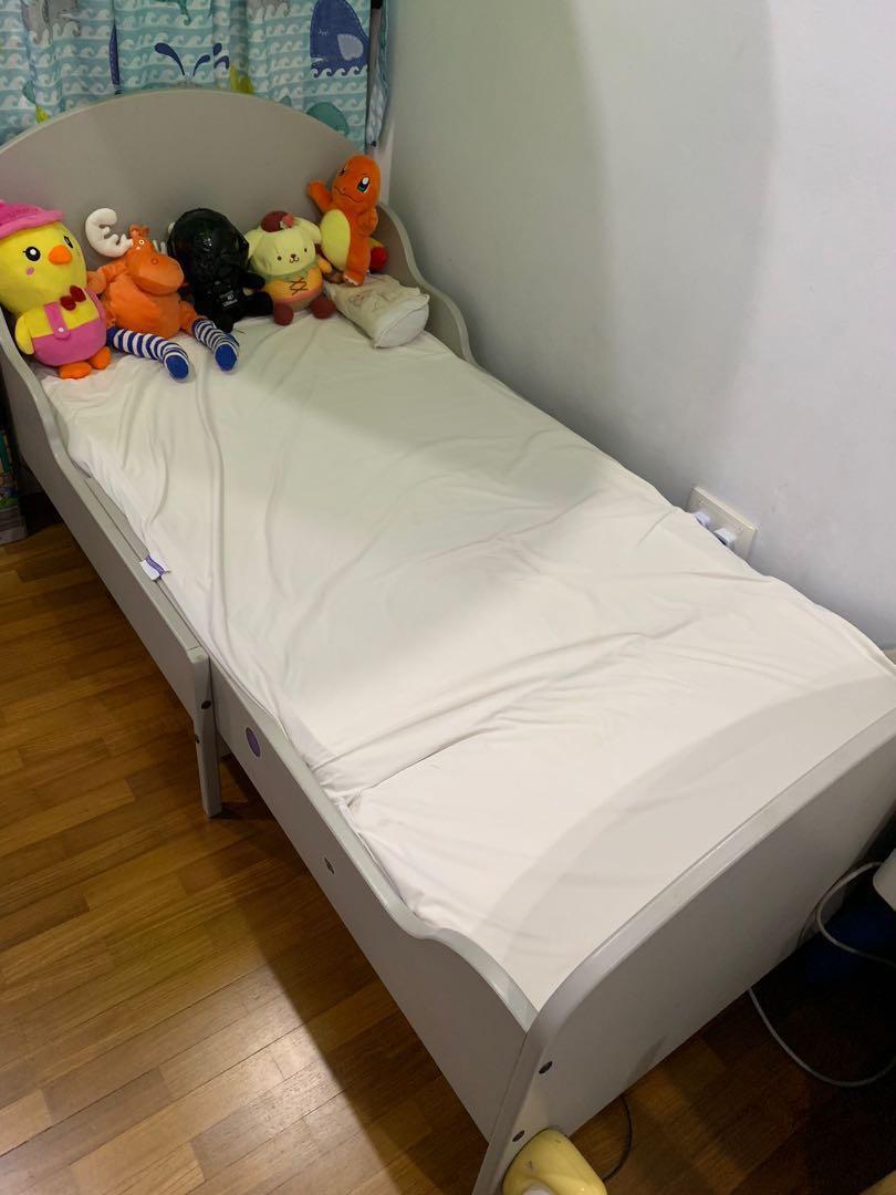 Ikea Kids Extendable Bed Babies Kids Baby Nursery Kids Furniture Childrens Beds On Carousell