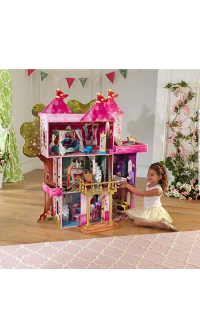 kidkraft princess castle wooden dolls house