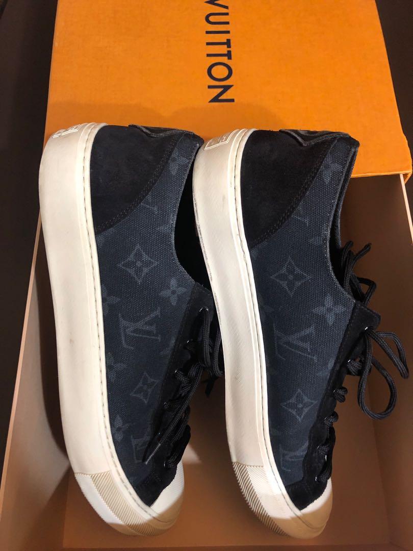 Ultra Rare Louis Vuitton x Fragment Design Tattoo High Black Sneaker Shoes!!,  男裝, 鞋, 西裝鞋- Carousell