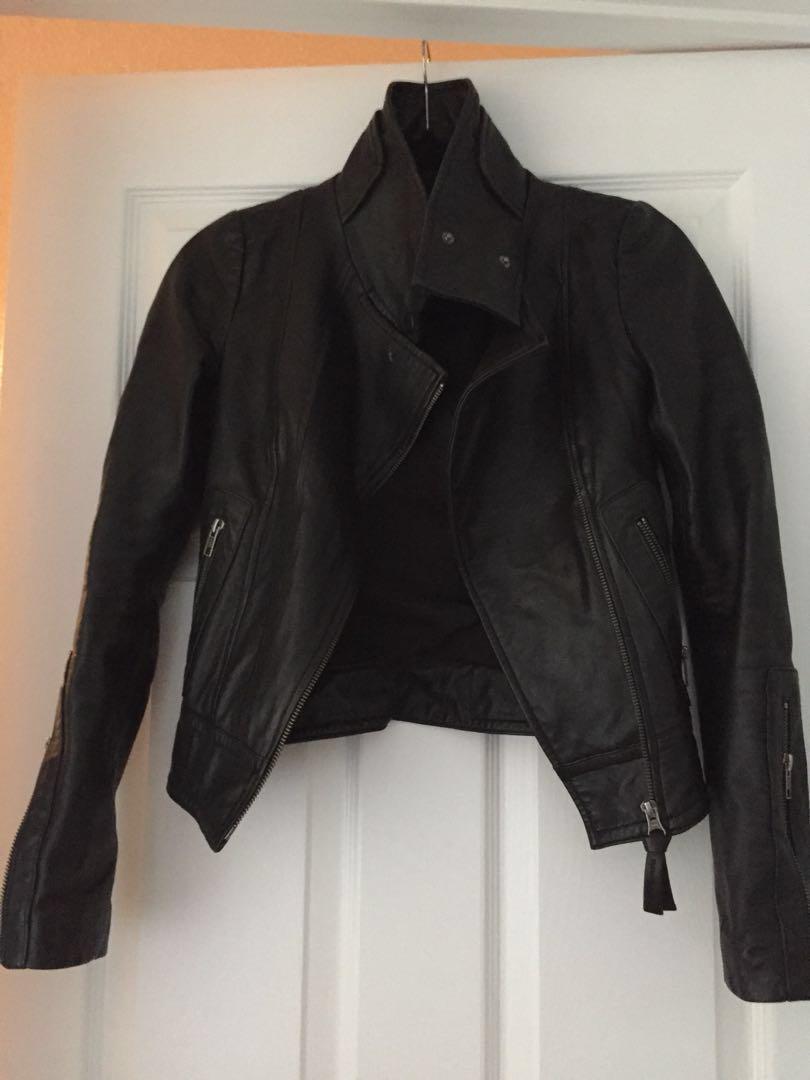 Mackage Kenya Leather Jacket XXXS Aritzia Exclusive Women s