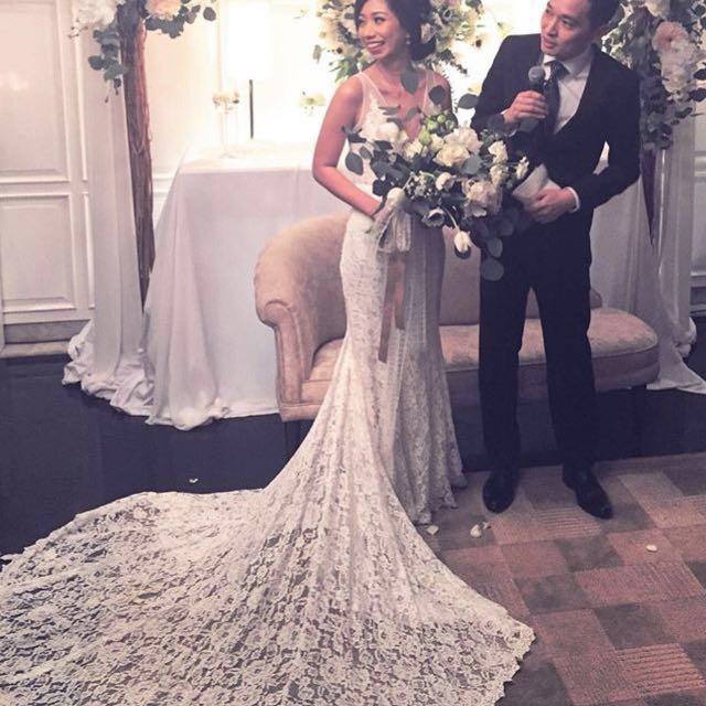 Made With Love Bridal Lace Wedding Dress Women S Fashion Clothes