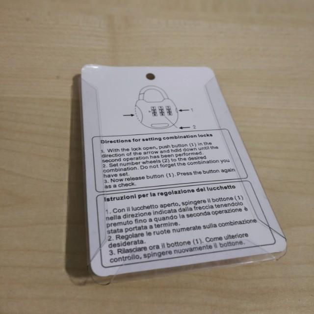 Mandarina Duck Luggage Lock, Hobbies & Toys, Travel, Travel Essentials