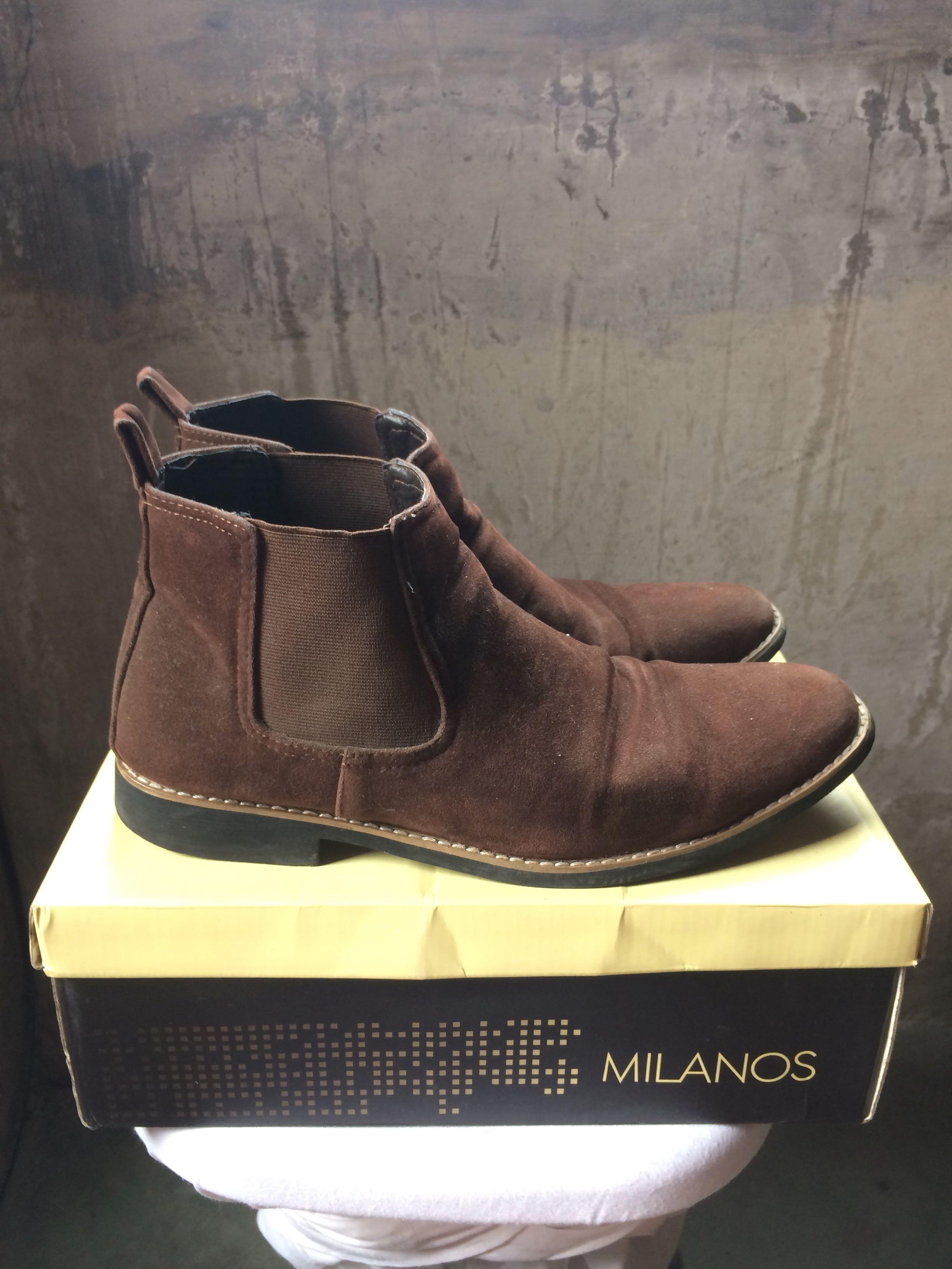 Milanos Brown Chelsea Boots Men S Fashion Footwear Boots On Carousell