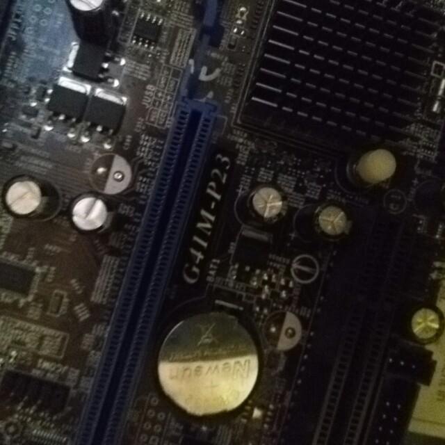 msi motherboard g41mg23 with processor and ram, Computers & Tech