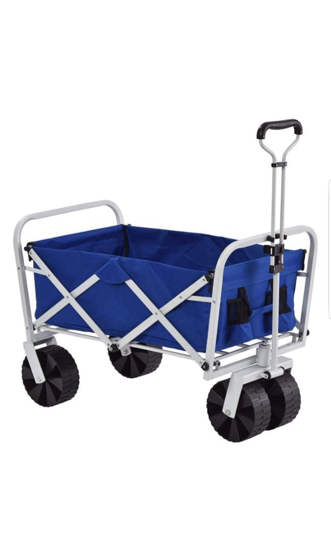 collapsible pull along cart