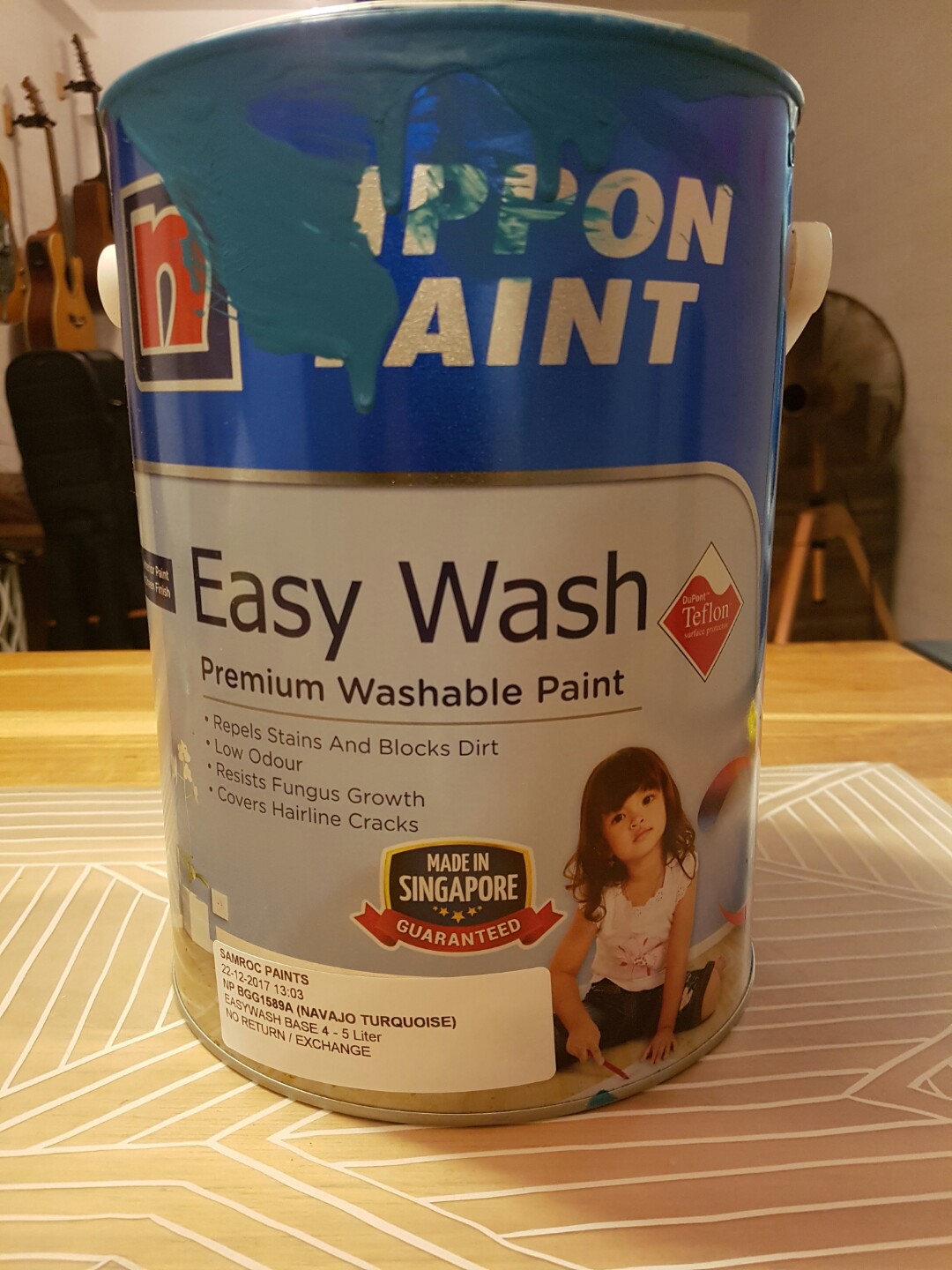 Nippon Paint Navajo Turquoise with Teflon, Everything Else on Carousell