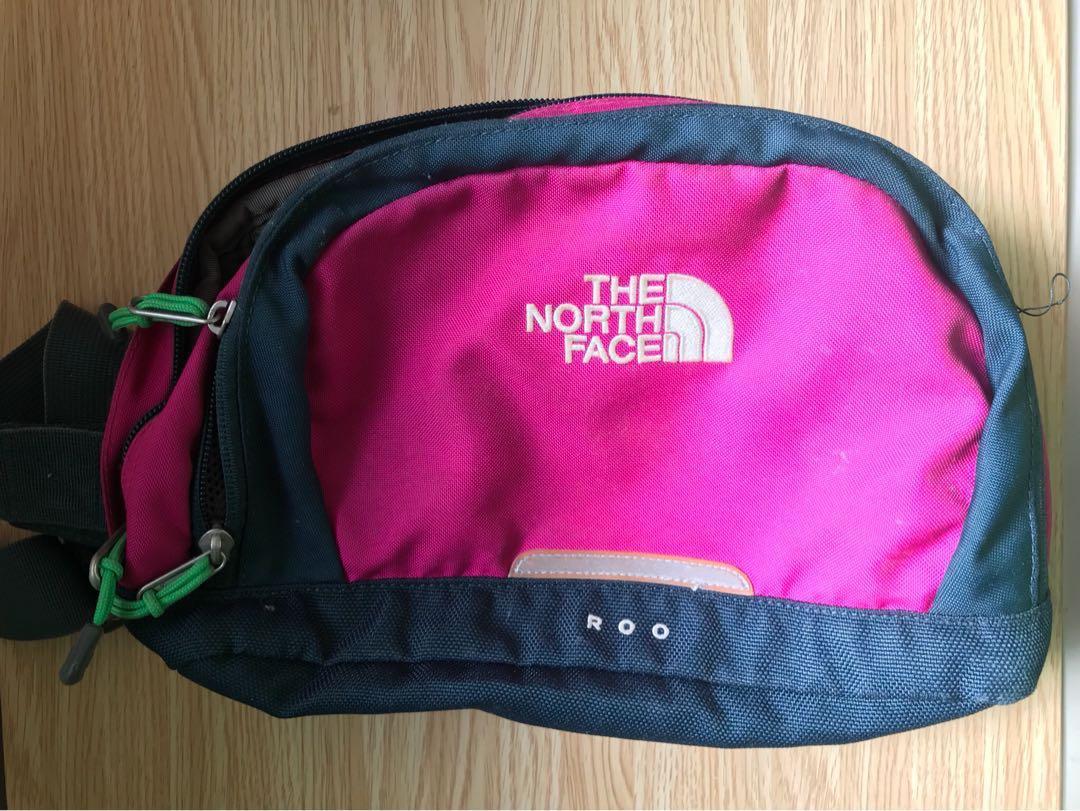 North Face Roo Lumbar Pack Pink and Green Sports Equipment