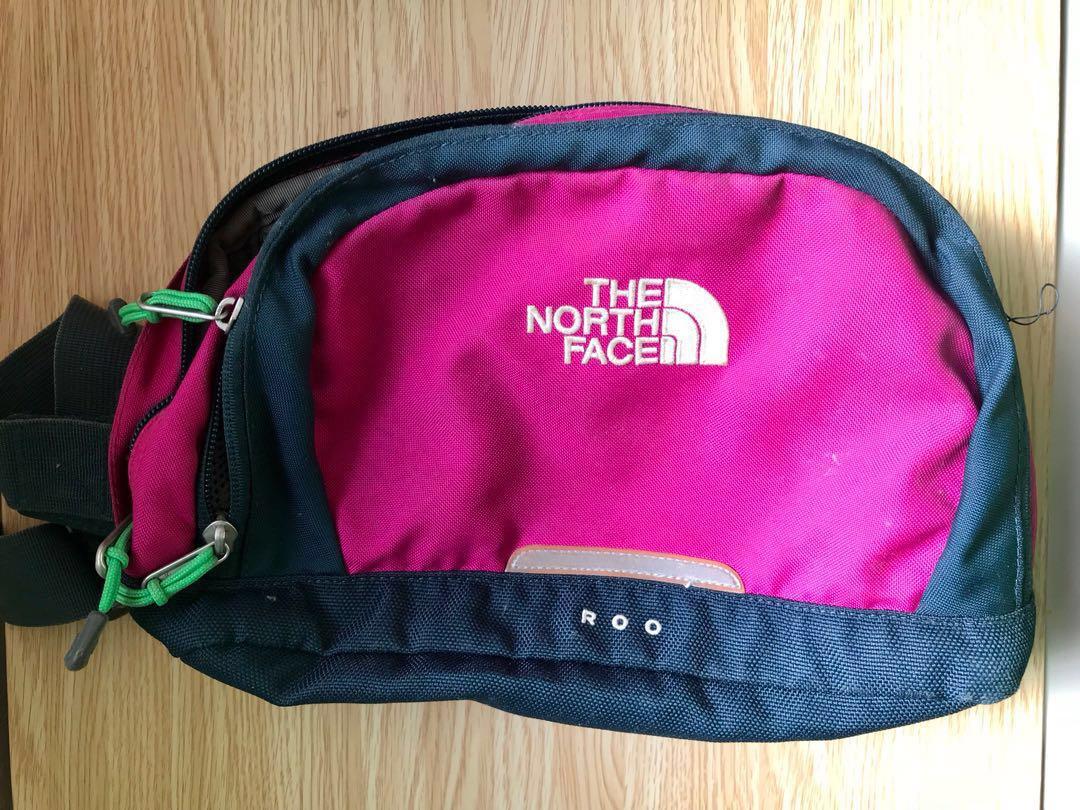 North Face Roo Lumbar Pack Pink and Green Sports Equipment