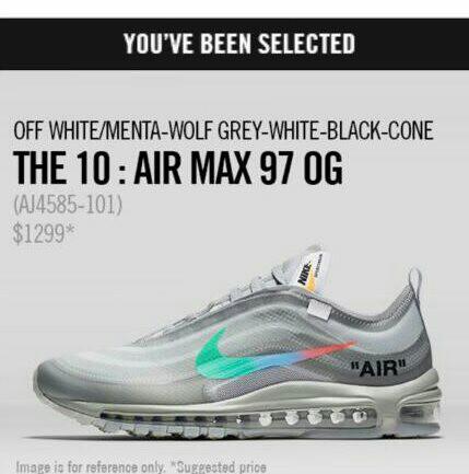 air max 97 the ten grey