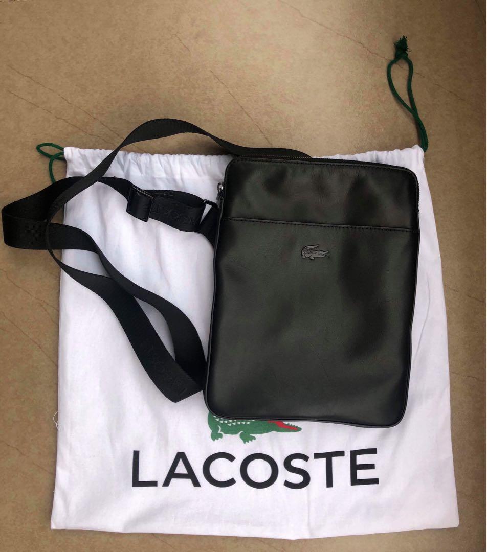 Lacoste Flat Crossover Bag Black