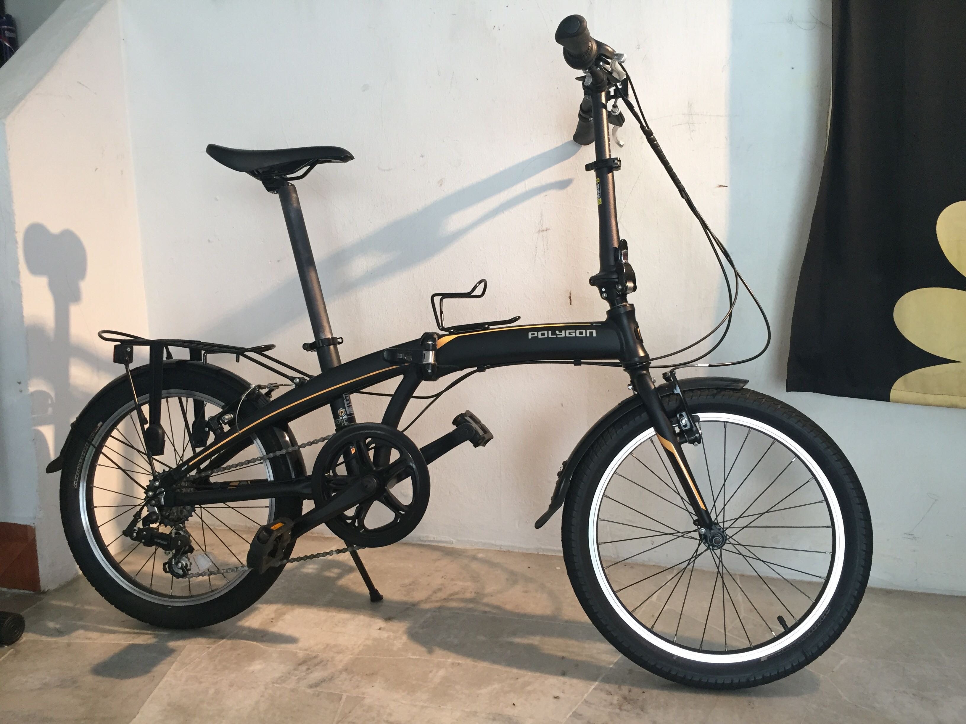 Polygon folding bike store