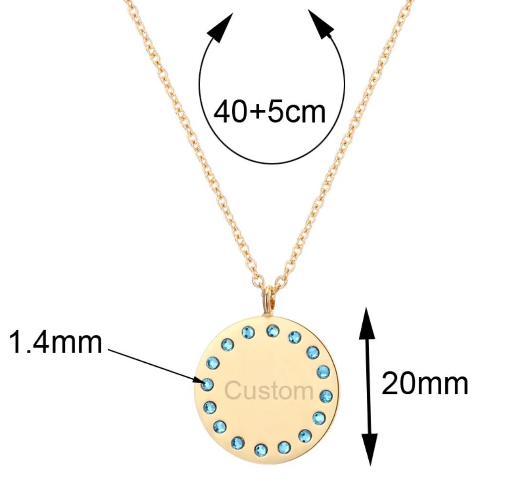 Gold engraved clearance necklace for her