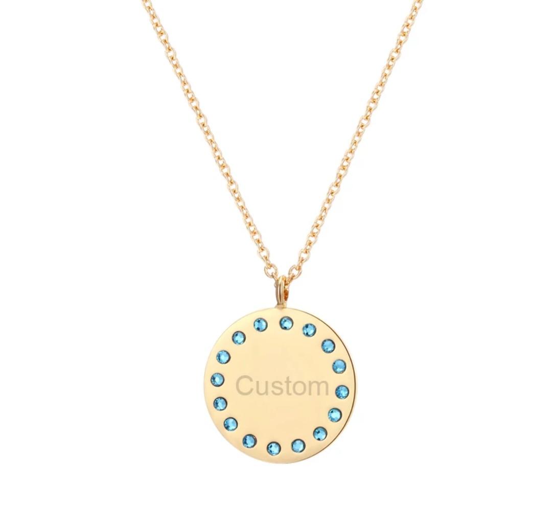 Gold necklace discount with name engraved