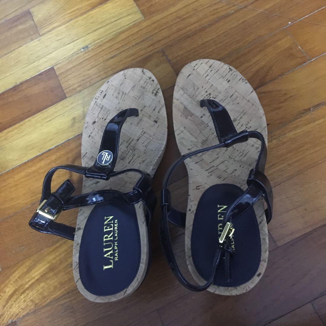Ralph lauren navy sandals cheap
