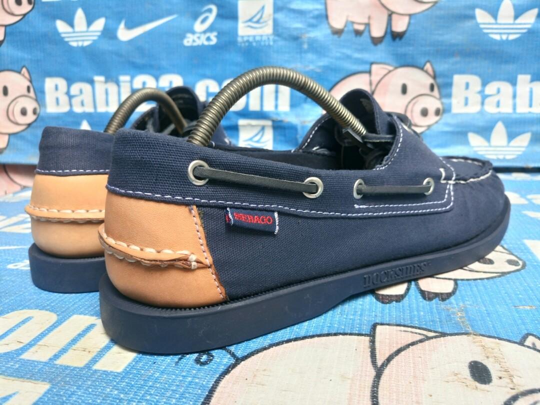 sebago docksides canvas