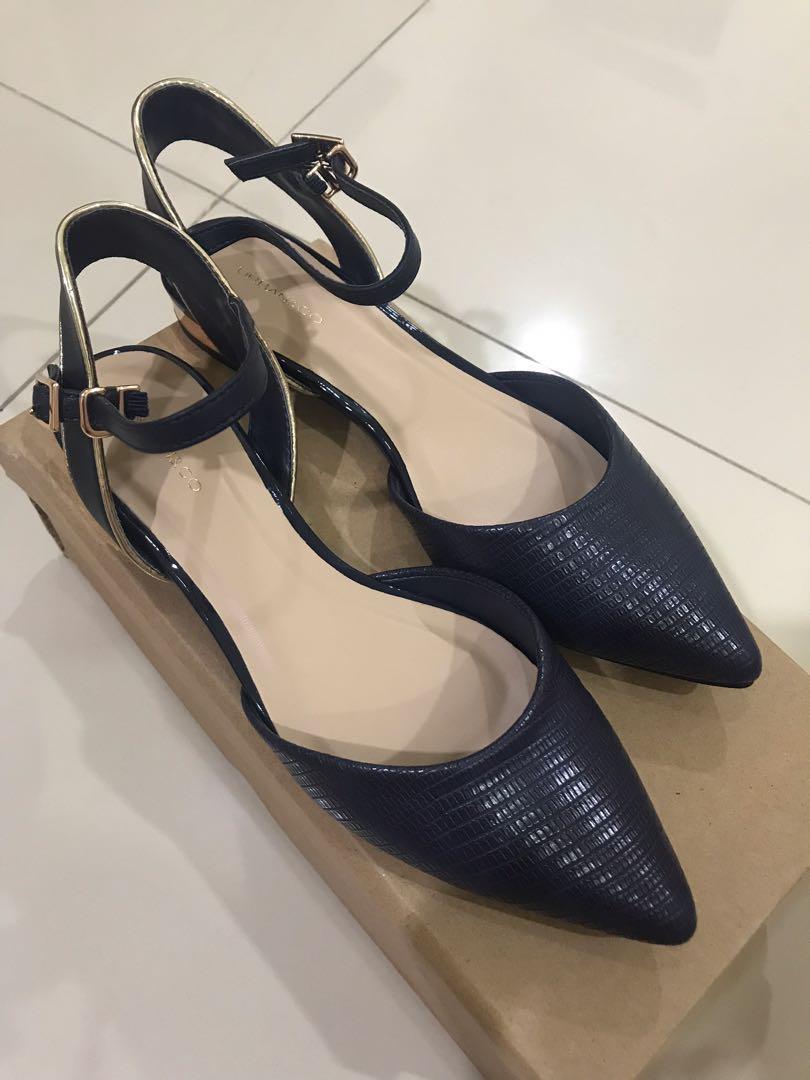 Sepatu Wanita Urban N Co Woman Shoes Chris Urban Co Baru Original Navy Blue Flat Shoes Fesyen Wanita Sepatu Di Carousell