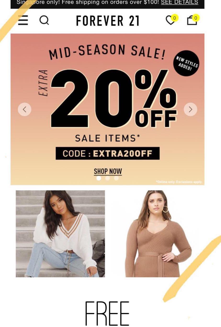 forever new free shipping