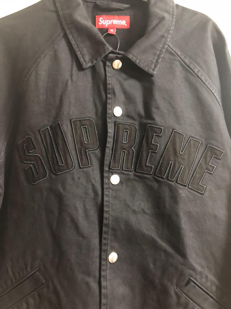 全新supreme snap front twill jacket Sz m new (有單）, 男裝, 外套及