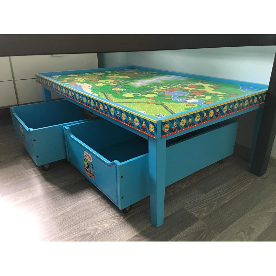 thomas the train table with storage drawers