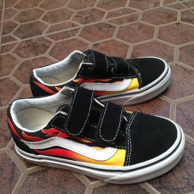 vans old school kids yellow