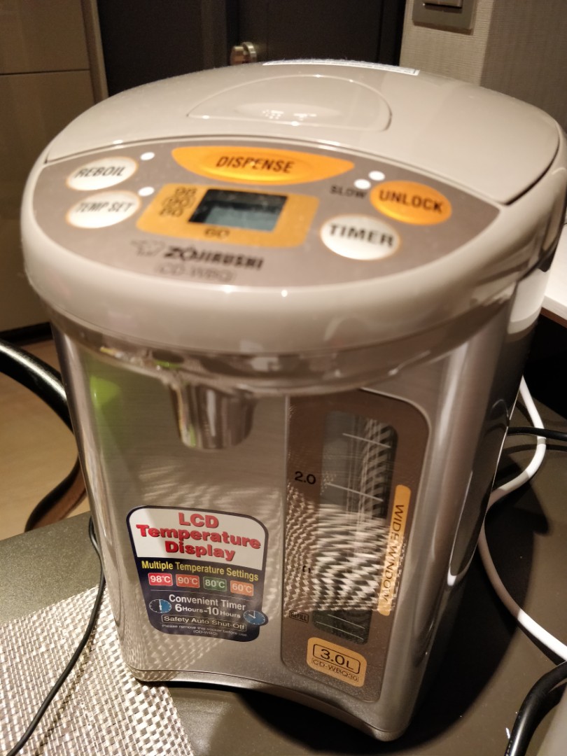 Zojirushi CD-WY30-HA 3.0L Electric Water Boiler & Warmer Pot In Gray - Automatic Shut-Off - View #9