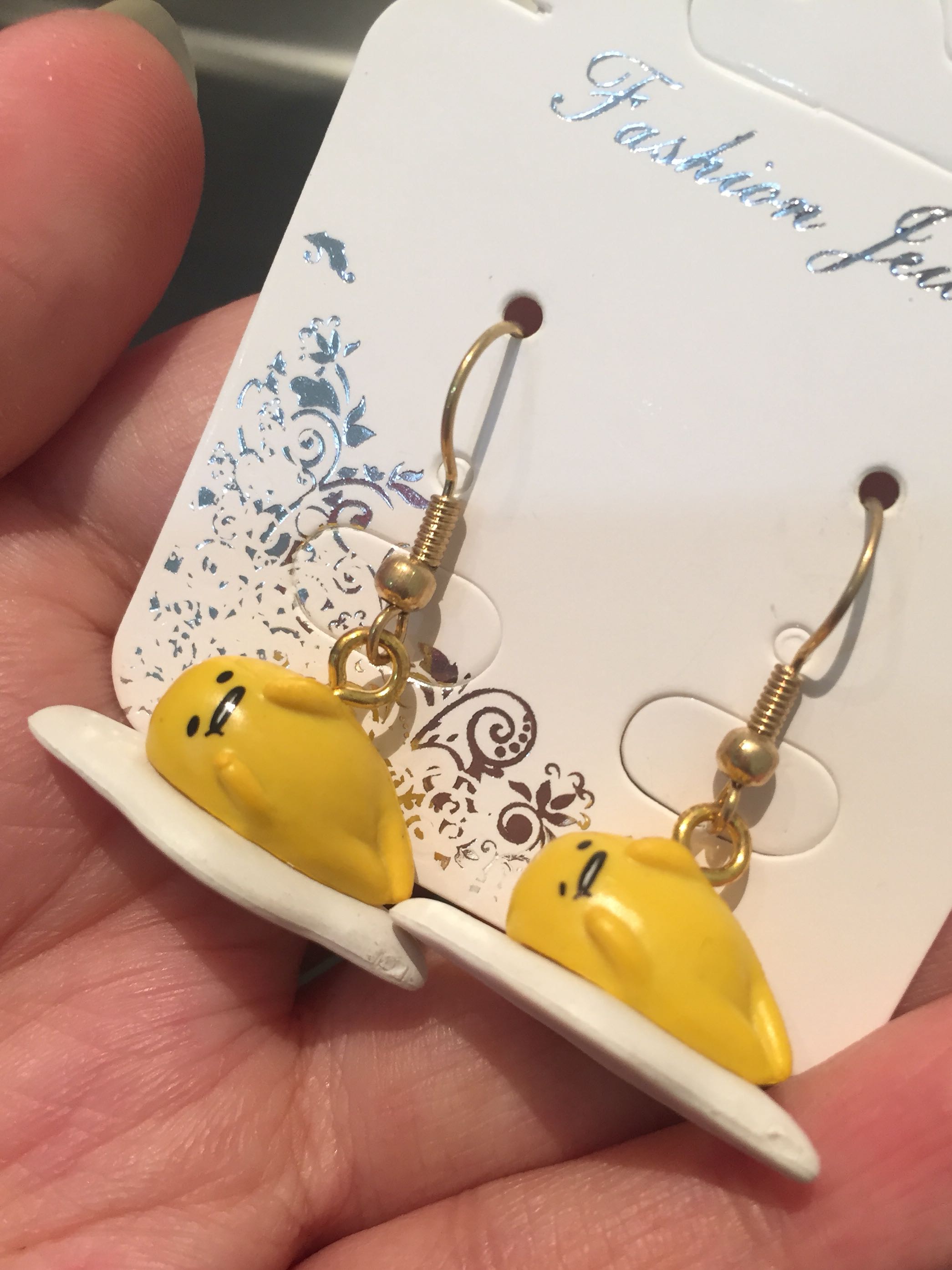Gudetama earrings on sale