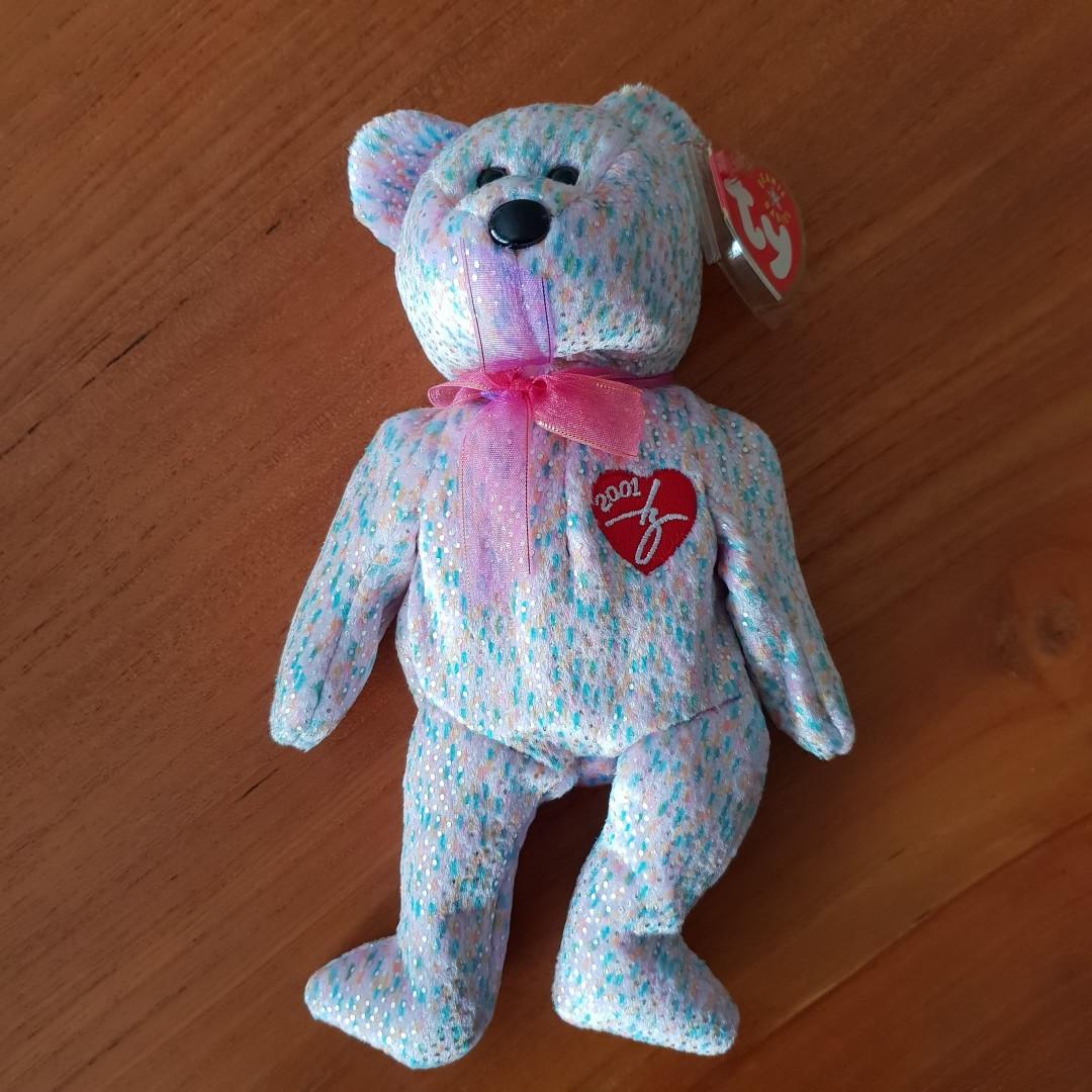 2001 signature bear beanie baby