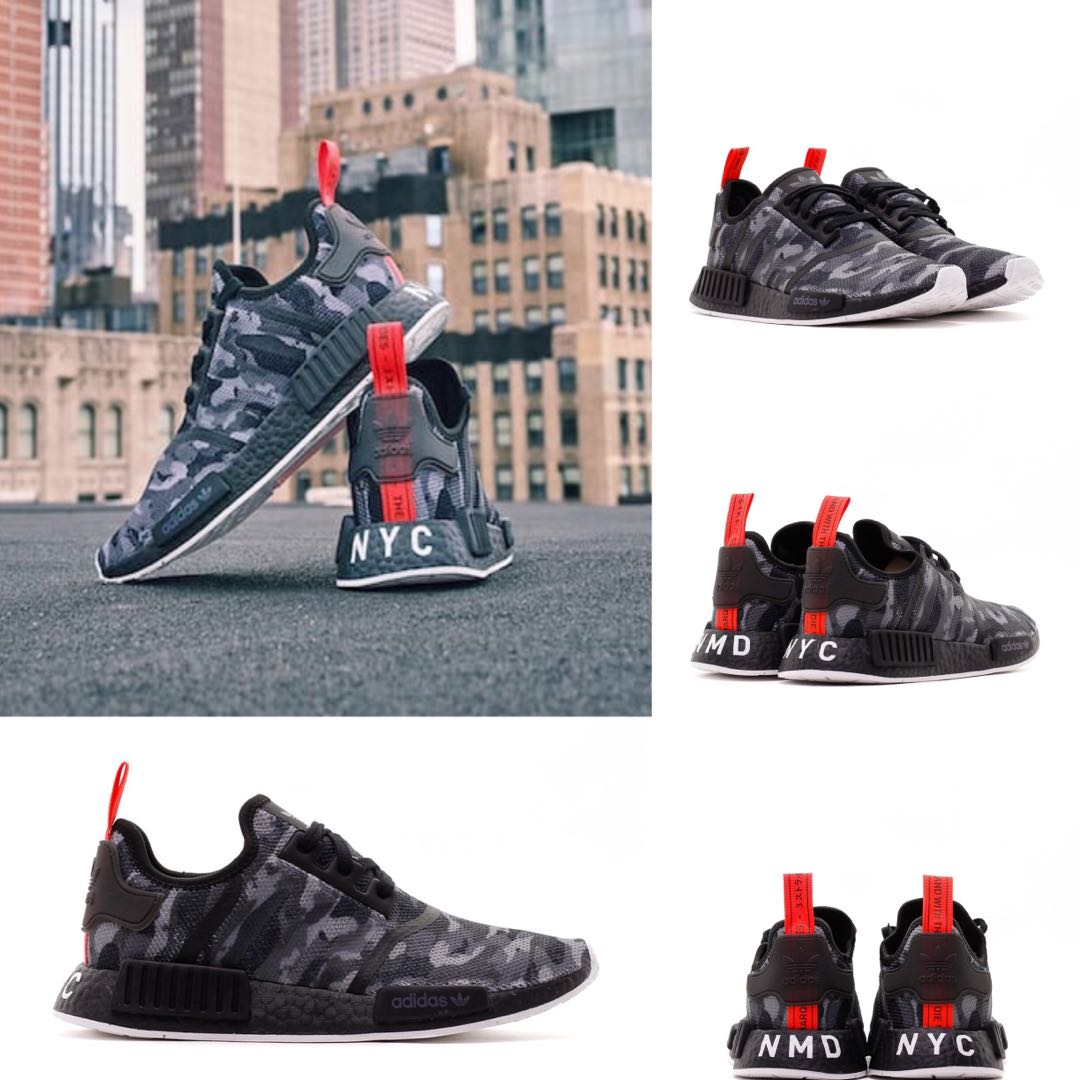Adidas nmd r1 on sale nyc black camo