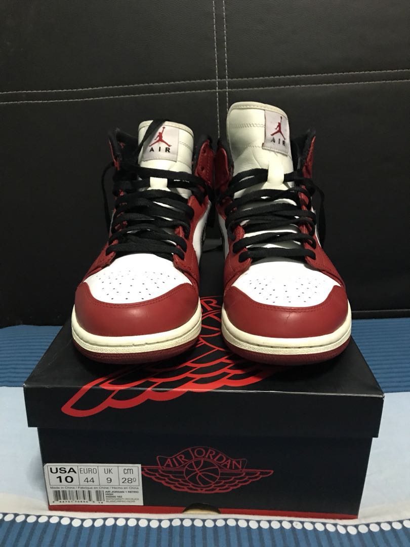 air jordan 1 retro chicago 2013 mens sneakers size 8
