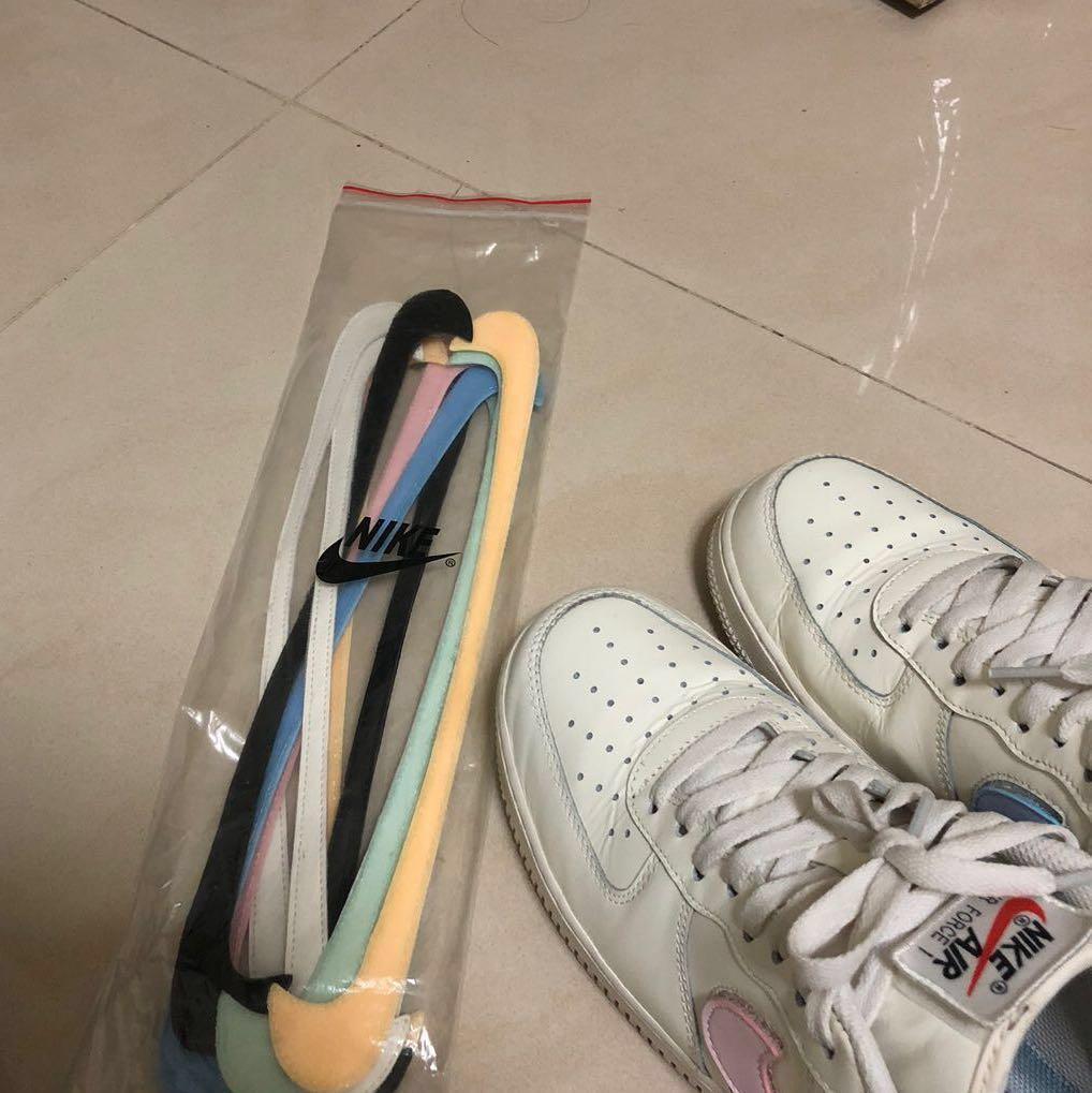 Nike air force 1 low discount swoosh pack sail