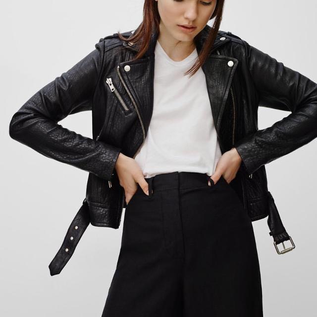 Mackage leather on sale jacket aritzia