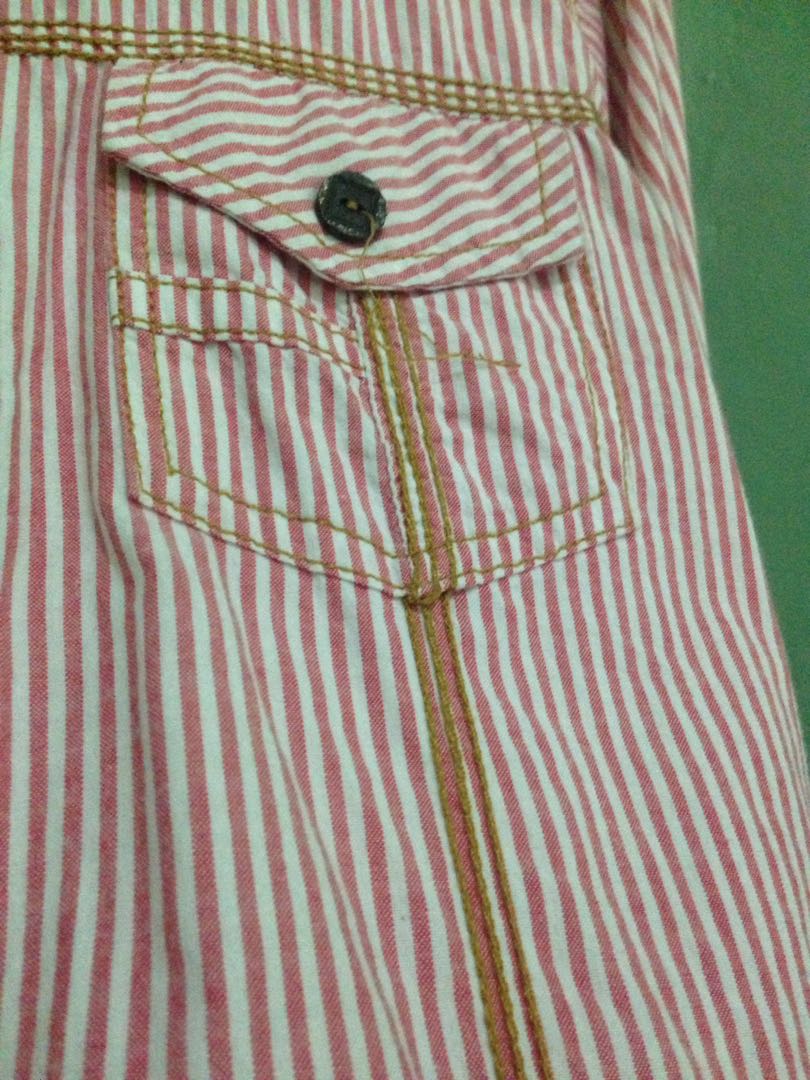 Baju Kemeja Kerja Motif Garis Garis Women S Fashion Women S