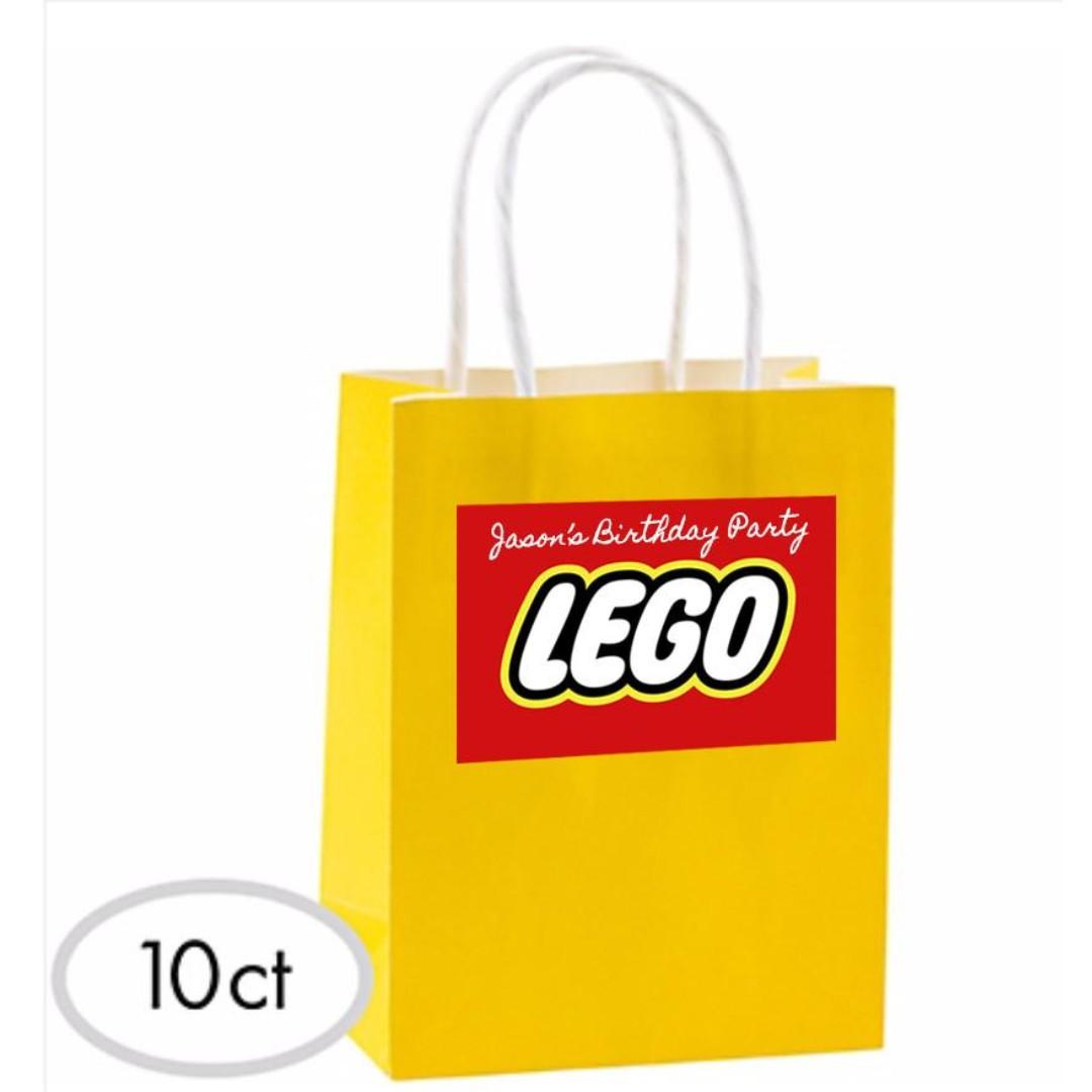 Brand New Paper Bags LEGO coloured theme, Hobbies & Toys, Stationery & Craft, Stationery