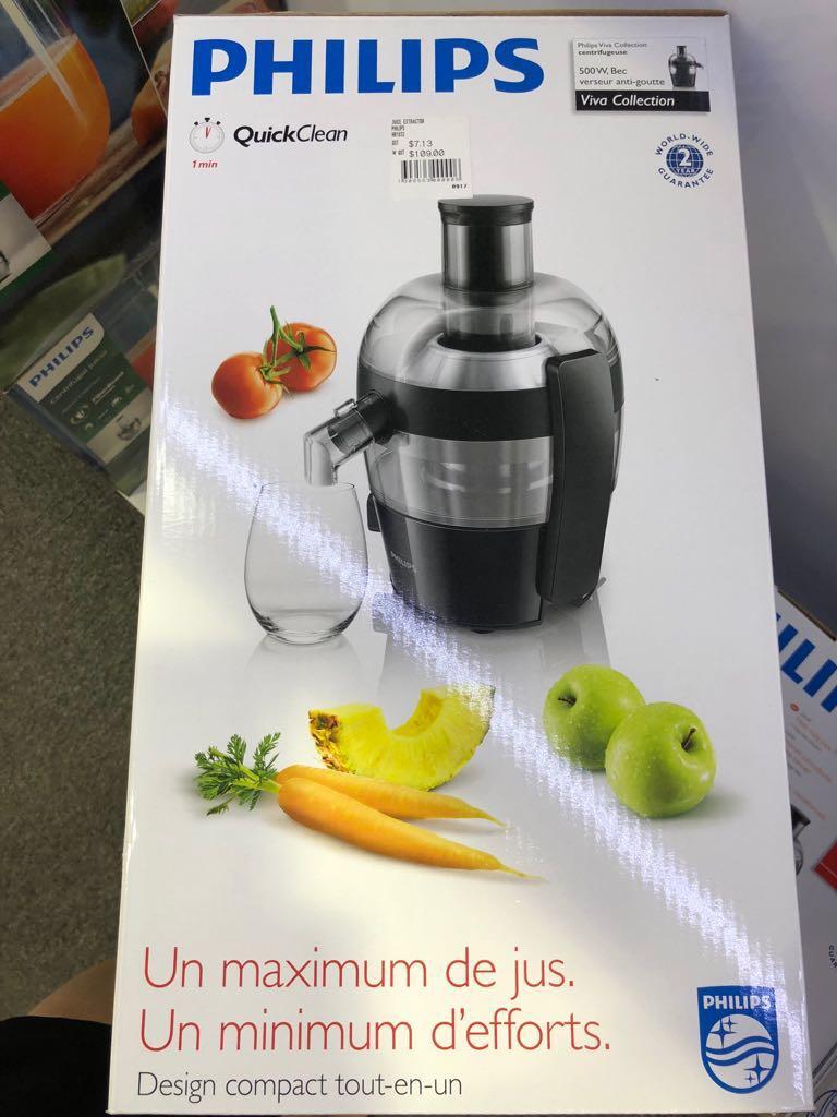 Brand New Philips HR1832 Viva Collection Compact Juicer 1.5L 500W