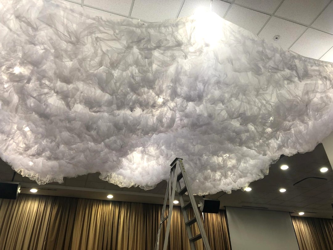 Cloud ceiling decoration rental, Everything Else on Carousell